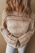 'Halona' Knit Long Sleeve Sweater - Celes Fashion